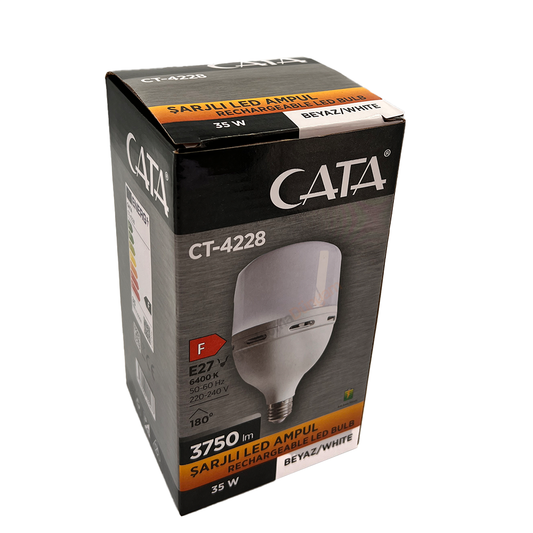 Cata CT-4228 Şarjlı LED Ampul 35W Beyaz