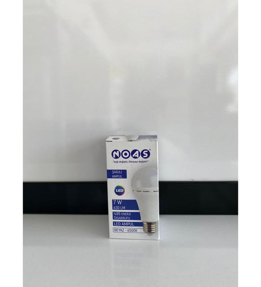 7W Şarjlı Ampul Beyaz Işık